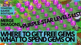 Merge Dragons How To Get FREE GEMS amp What To Spend Gems On ☆☆☆ [upl. by Armilda464]