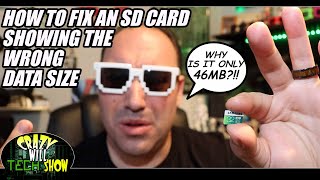 How to fix an SD card showing the wrong data size [upl. by Grazia222]