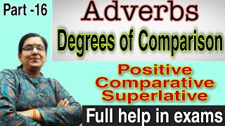 Adverbs  Degrees of Comparison  Parts of Speech part16  Positive Comparative Superlative [upl. by Ainnos919]