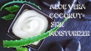 DIY 3Ingredient CoconutAloe Vera Skin Moisturizer [upl. by Nyrem]