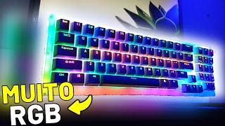 MUITO RGB MELHOR Teclado Mecanico Custo Beneficio 2021 Switches Gateron  Gamakay K77 [upl. by Katharyn]