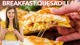 Breakfast Quesadillas Recipe  3 Easy Ways [upl. by Attaymik323]