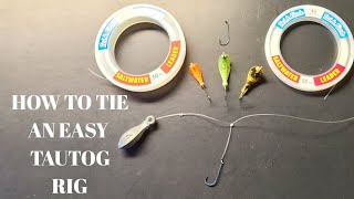 HOW TO TIE AN EASY TAUTOG BLACKFISH RIG [upl. by Semmes]