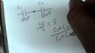 Parallel and Series Capacitor Calculations [upl. by Maccarthy]