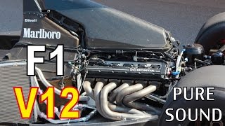 F1 V12 Start Engine Sound Compilation HONDA FERRARI LOTUS [upl. by Nallaf]