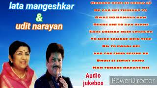 Udit Narayan and Lata mangeshkar Hit Songs ♤ Best evergreen songs ♤ Best Collection Of Lata [upl. by Teyugn824]