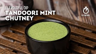 Tandoori Mint Chutney  Mint Dip for Tandoori Chicken  Mint Chutney  Cookd [upl. by Harriott]