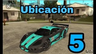 Ubicación de 5 Carros en GTA san Andreas  Rolwex [upl. by Zarla]