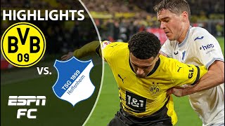 Borussia Dortmund vs Hoffenheim  Bundesliga Highlights  ESPN FC [upl. by Latif]