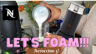 How To Foam Milk With Aeroccino 3 Make Coffee With Foam Tips amp Tricks  Easy Foamed Latte Recipe [upl. by Stephana]