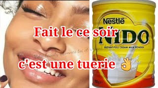 COMMENT UTILISER LE LAIT AVEC SA POMMADE pour une peau propre douce lisse éclatante au réveil 👌 [upl. by Nnaynaffit]