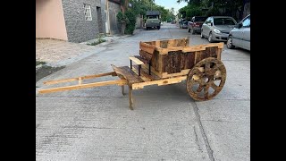 Carreta para niños adorno de jardin macetero [upl. by Anuat]