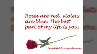 LOVE POEMS ROSES ARE RED VIOLETS ARE BLUE [upl. by Yeslehc269]