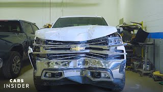 How Wrecked Cars Are Repaired  Cars Insider [upl. by Gaiser]