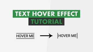 Awesome Text Hover Effect Using Only HTML amp CSS [upl. by Parsaye]