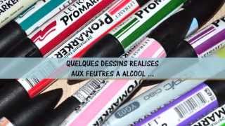 TUTO feutres alcool Promarker  Draw Léa [upl. by Haleehs]