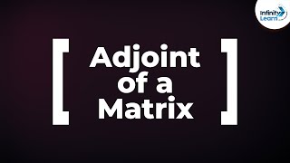 Matrices  Adjoint of a Matrix  Dont Memorise [upl. by Onaimad780]