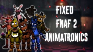 FNAF  Speed Edit Making Fixed FNAF2 Animatronics [upl. by Yhtnomit634]