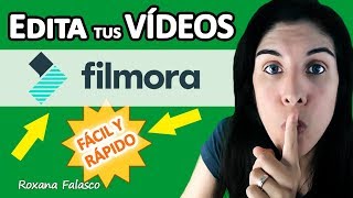 🔴 Cómo editar Vídeos FÁCIL y Rápido con FILMORA [upl. by Anairol411]