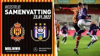 KV Mechelen  Anderlecht speeldag 22 [upl. by Hnah]