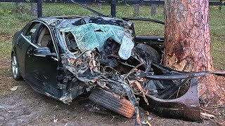 VERY GRAPHIC Fatal Deadly Car Crash Compilation [upl. by Annahaj]