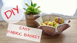 EASY Fabric Basket tutorialBeginner friendly pattern [upl. by Isyed]