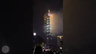 Happy new year 2025 Taipei 101 fireworks display [upl. by Arrol245]