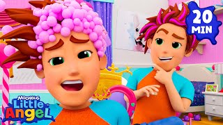 This is the Way We Wash Daddys Hair 💇🏻‍♂️ Little Angel  More Nursery Rhymes and Kids Songs [upl. by Ynamrej]