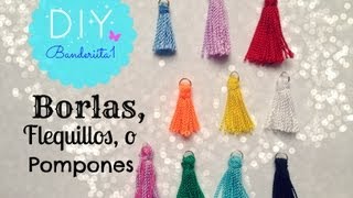 Borlas o Flequillos Tutorial DIY [upl. by Nyrac940]