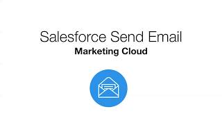 Marketing Cloud  Salesforce Send Email [upl. by Panthia]