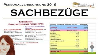 Abrechnung von Sachbezügen in der Personalverrechnung 2019 [upl. by Ylahtan716]