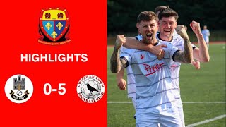 Caerleon 05 Cwmbrân Town  Gwent FA Senior cup  Quarter final highlights [upl. by Eilahs]