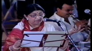 Kuch Dil Ne Kaha  Lata Mangeshkar Live Shradhanjali Concert  Full HD [upl. by Queston]