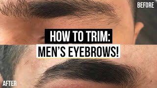 MENS EYEBROW GROOMING TUTORIAL EASY GROOMING ROUTINE  JAIRWOO [upl. by Nimesay]