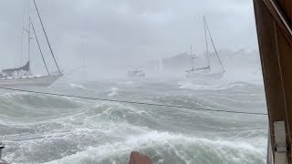 Boat Technician Films Storm At Cape Cod [upl. by Enelram]