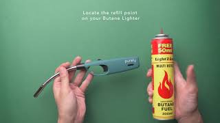 How To Refill A Butane Candle Lighter [upl. by Tiemroth155]