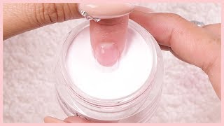 French Tip Nail Tutorial Using Dip Powder [upl. by Truk]