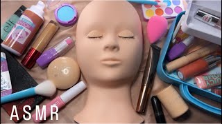 ASMR Makeup on Mannequin 💄Whispered tapping relaxing [upl. by Cappello]