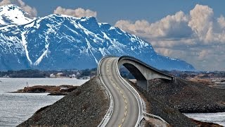 Atlantic Road in nice and really bad weather [upl. by Celinda]