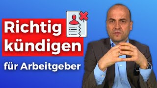 Richtig kündigen  So gehts für Arbeitgeber [upl. by Eilyab]