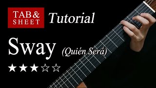 Sway  Fingerstyle Lesson  TAB [upl. by Cyn849]