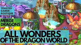 Merge Dragons All Wonders Of The Dragon World  Guide amp List ☆☆☆ [upl. by Pestana]