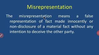 Misrepresentation [upl. by Roper]