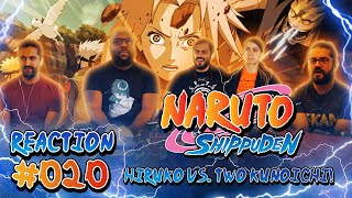 Hiruko vs Two Kunoichi Naruto Shippuden  Episode 20  Group Reaction [upl. by Ahserb]