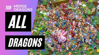 Merge Dragons All Dragons • Complete Dragons List ☆☆☆ [upl. by Matthia]