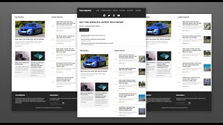 Build A News Website Using HTML CSS and JavaScript [upl. by Carmelia]