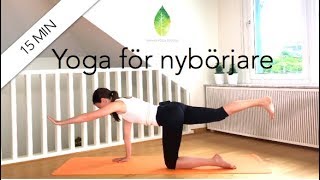 15 min yoga för nybörjare  Annas yoga studio [upl. by Adnyc]