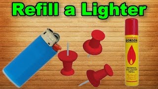 How to Refill a Lighter  Easy Way [upl. by Annais907]